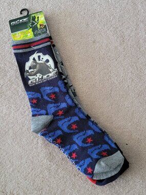 New G.I. Joe Socks 2 Pack Snake Eyes Rise of Cobra Youth Socks Size 8-10 NWT